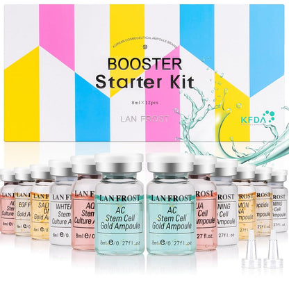 BB Facial Glow Starter Kit - Hyaluronsäure Serum 12er Set 8ml