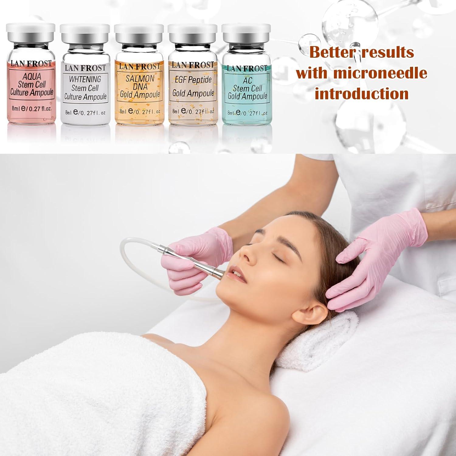 BB Facial Glow Hyaluronsäure Serum Set 8ml 12 Stk Microneedle