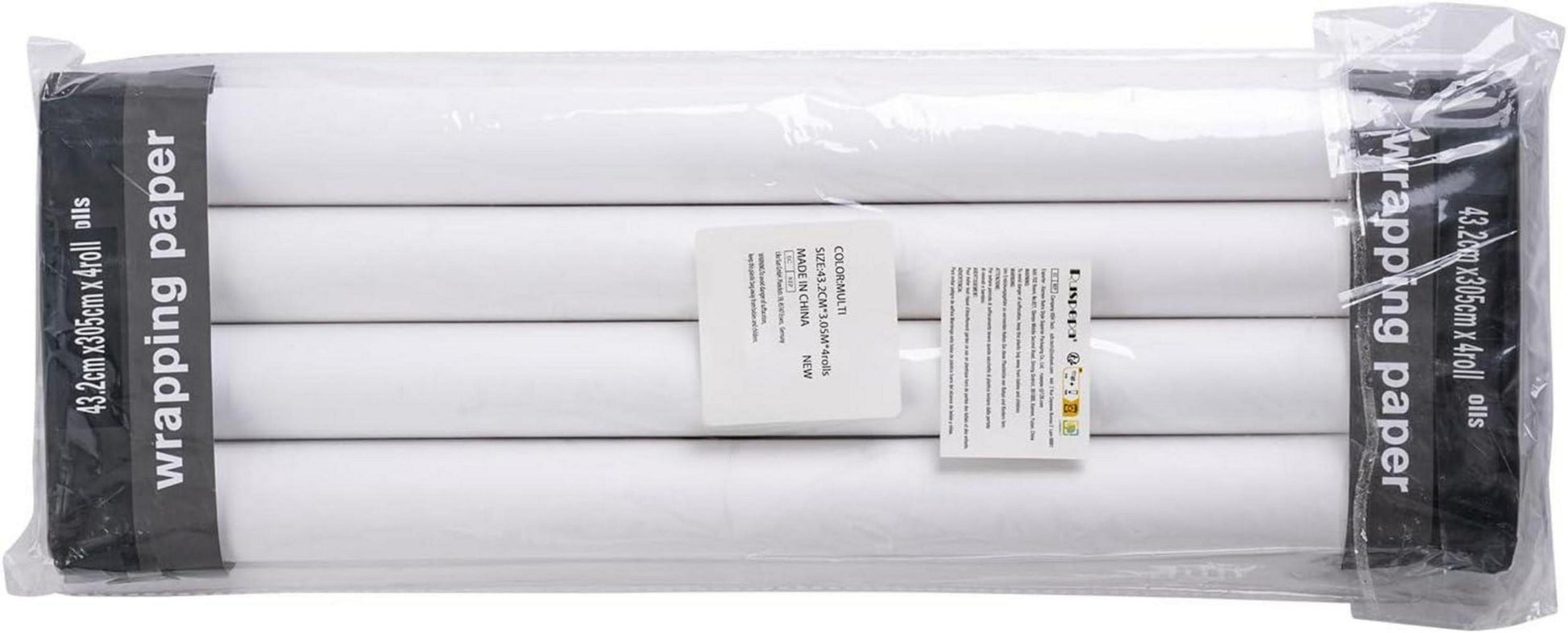 Weihnachts-Geschenkpapier Kraftpapier Taube Schneeflocke Blume Haus 4 Rollen
