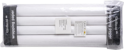 RUSPEPA Weihnachtsgeschenkpapierrolle Schwarz-goldenes Foliendesign 4 Rollen