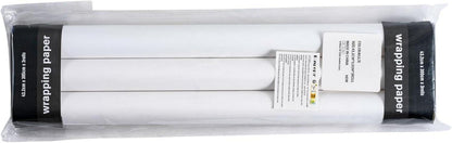 Kraft-Weihnachtsgeschenkpapierrolle - 3 Rollen - 43,2x305cm - Weihnachtsblätter Merry Christmas - Schriftzug-Weihnachtskollektion