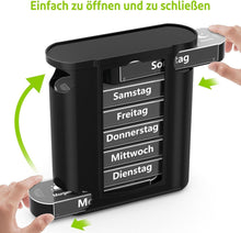 Pillenbox 7 Tage mit 4 Fächern - Tabletten Organizer