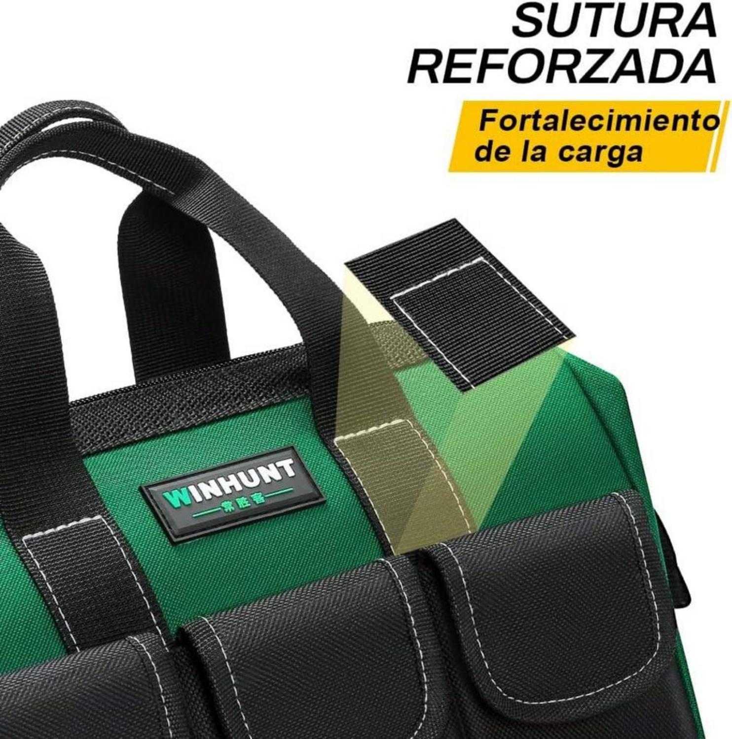 WINHUNT Werkzeugtasche 12 Zoll Grün 1680D Polyester für Heimwerker