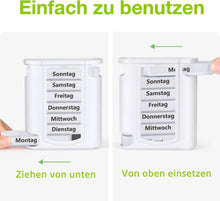 Pillenbox 7 Tage mit 4 Fächern für Morgens Mittags Abends