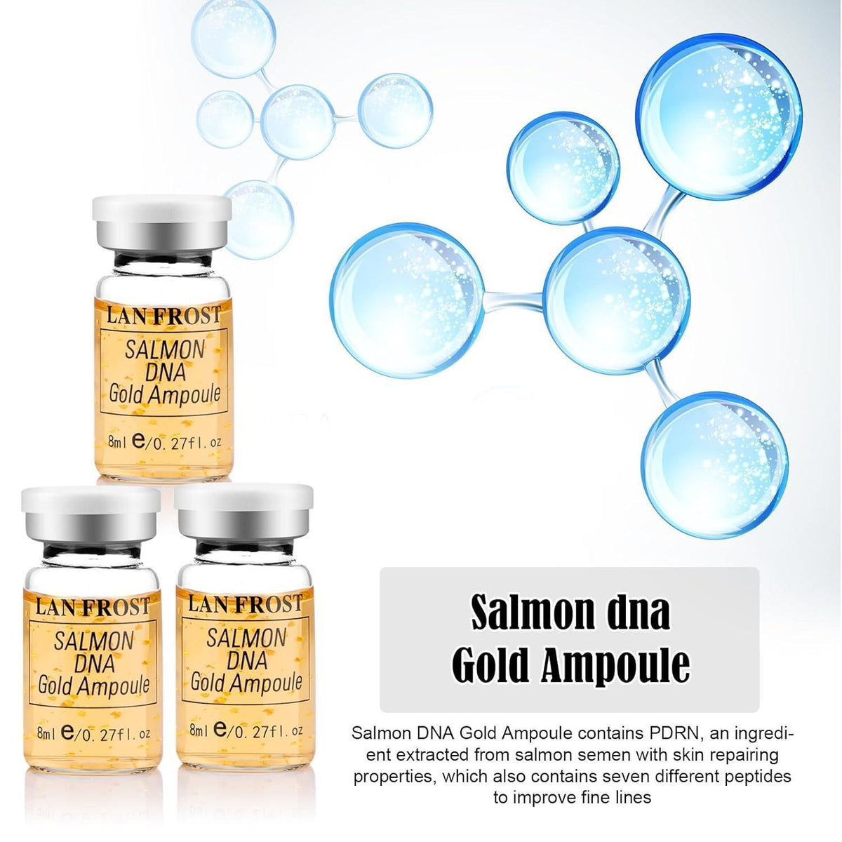 Gesichts-Serum Kit mit Hyaluronsäure & Lachs-DNA (12x8ml)