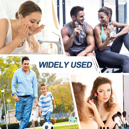 6er Set Metall Haarreifen Schwarz für Männer und Frauen - Sportliches Stirnband Yoga Accessories