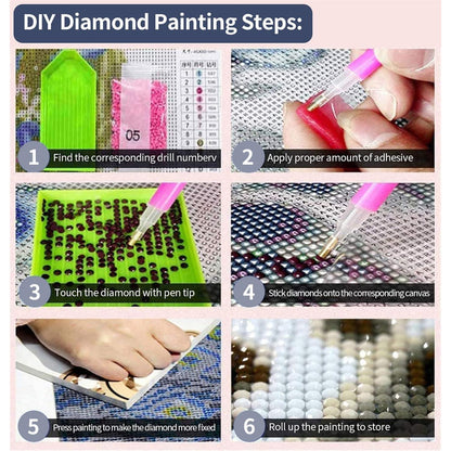 5D Diamant Painting Tiger Brüllen – Großes Bild Set für Erwachsene