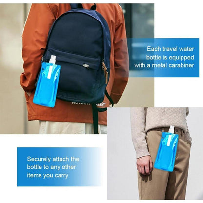 Faltbare Wasserflaschen 500ML BPA-frei Outdoor Sport 6 Stück