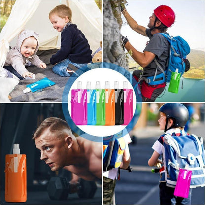 Faltbare Wasserflaschen 500ML BPA-frei Outdoor Sport 6 Stück