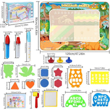 Dinosaurier Aqua Doodle Matte 120x90 XXL Spiel