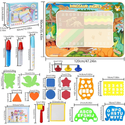 Dinosaurier Aqua Doodle Matte 120x90 XXL Spiel