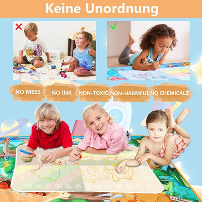 Dinosaurier Aqua Doodle Matte 120x90 XXL Spiel