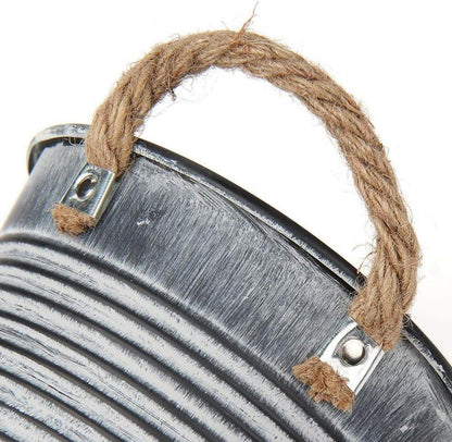 Blumentöpfe Set 4 Stück verzinkter Stahl Pflanztöpfe moderne Deko
