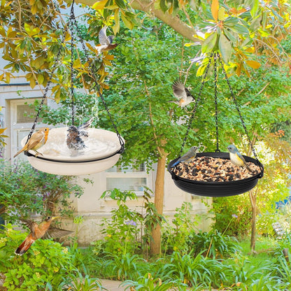 Vogelfutterspender Vogeltränke hängend Futterplattform Outdoor