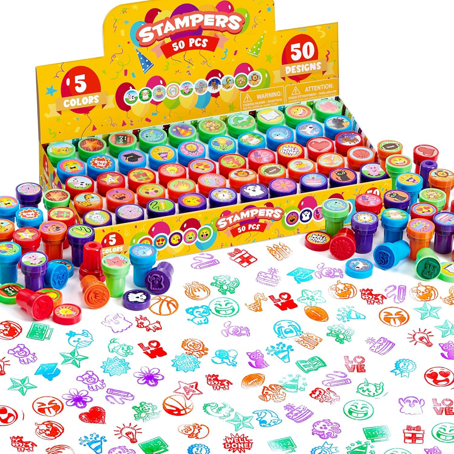 Kinder Stempel Set mit 50 verschiedenen Designs