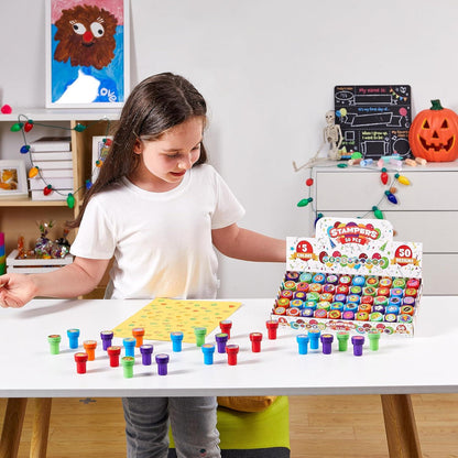 JOYIN 50 Stück selbstfärbende Stempel für Kinder – sortierte Designs für Geburtstage, Karneval, Schule, Goodie Bags