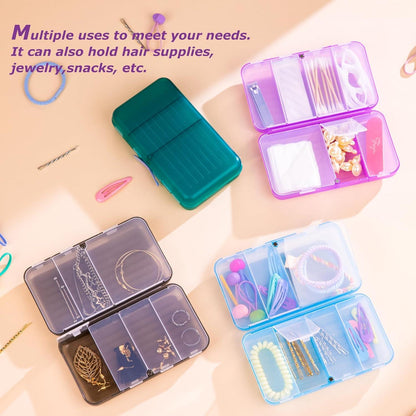 Yaklim Magnetischer Reise-Pillen-Organizer mit Etiketten, 7 Fächer, tragbar & sicher