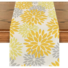 Tischläufer Blumen Gelb Dahlie Sommer 40x240 cm