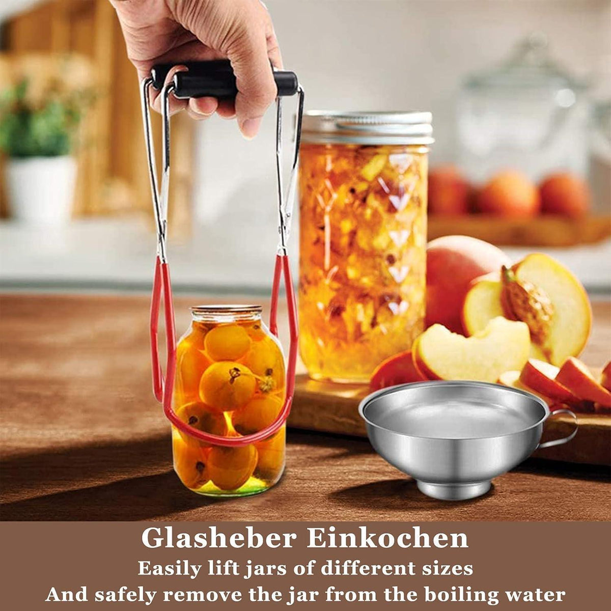 Edelstahl Trichter Set 7-tlg. für Küche & Einmachgläser