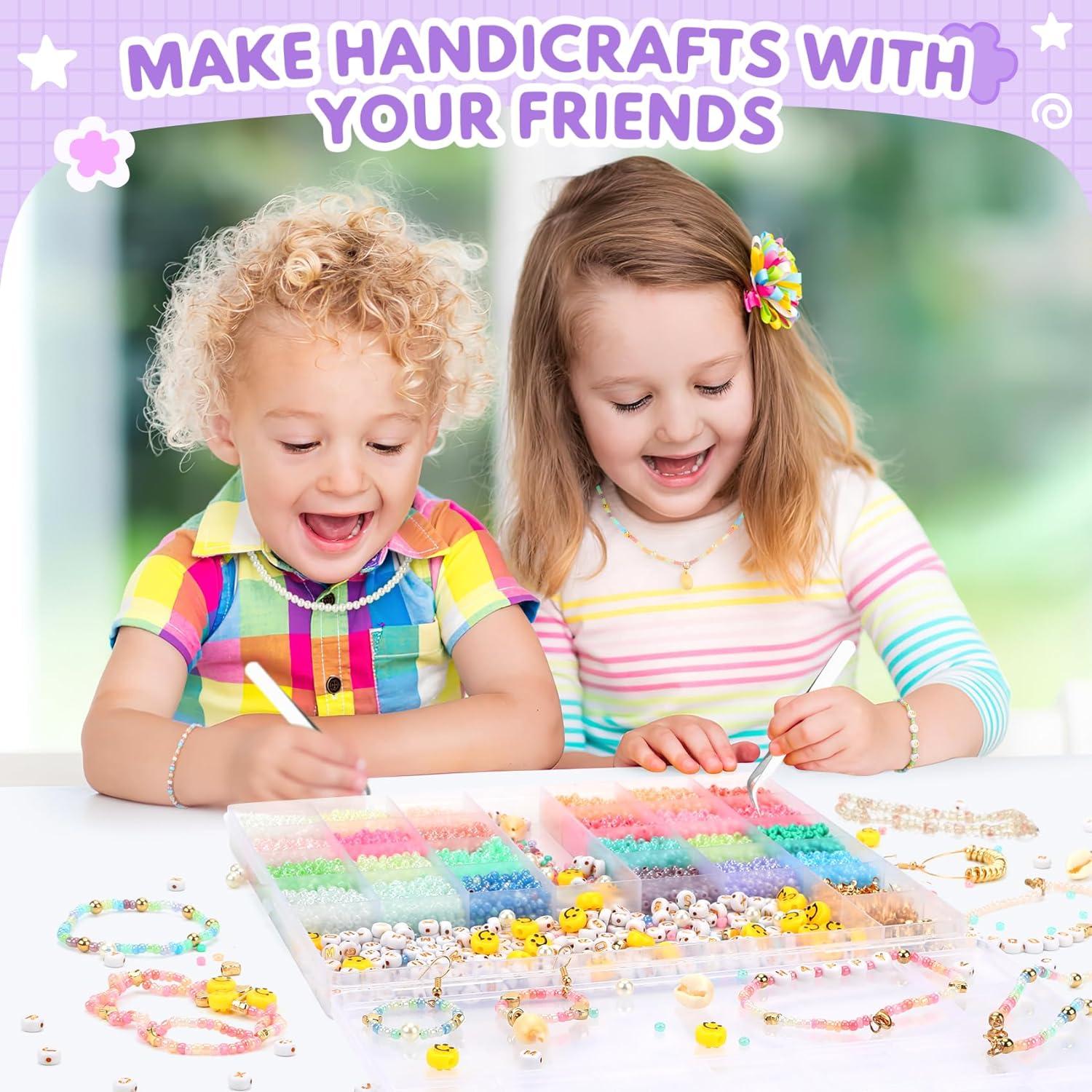 Perlen-Set zum Auffädeln 12200 Stück DIY Armband Halskette