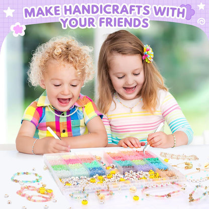 Perlen-Set zum Auffädeln 12200 Stück DIY Armband Halskette