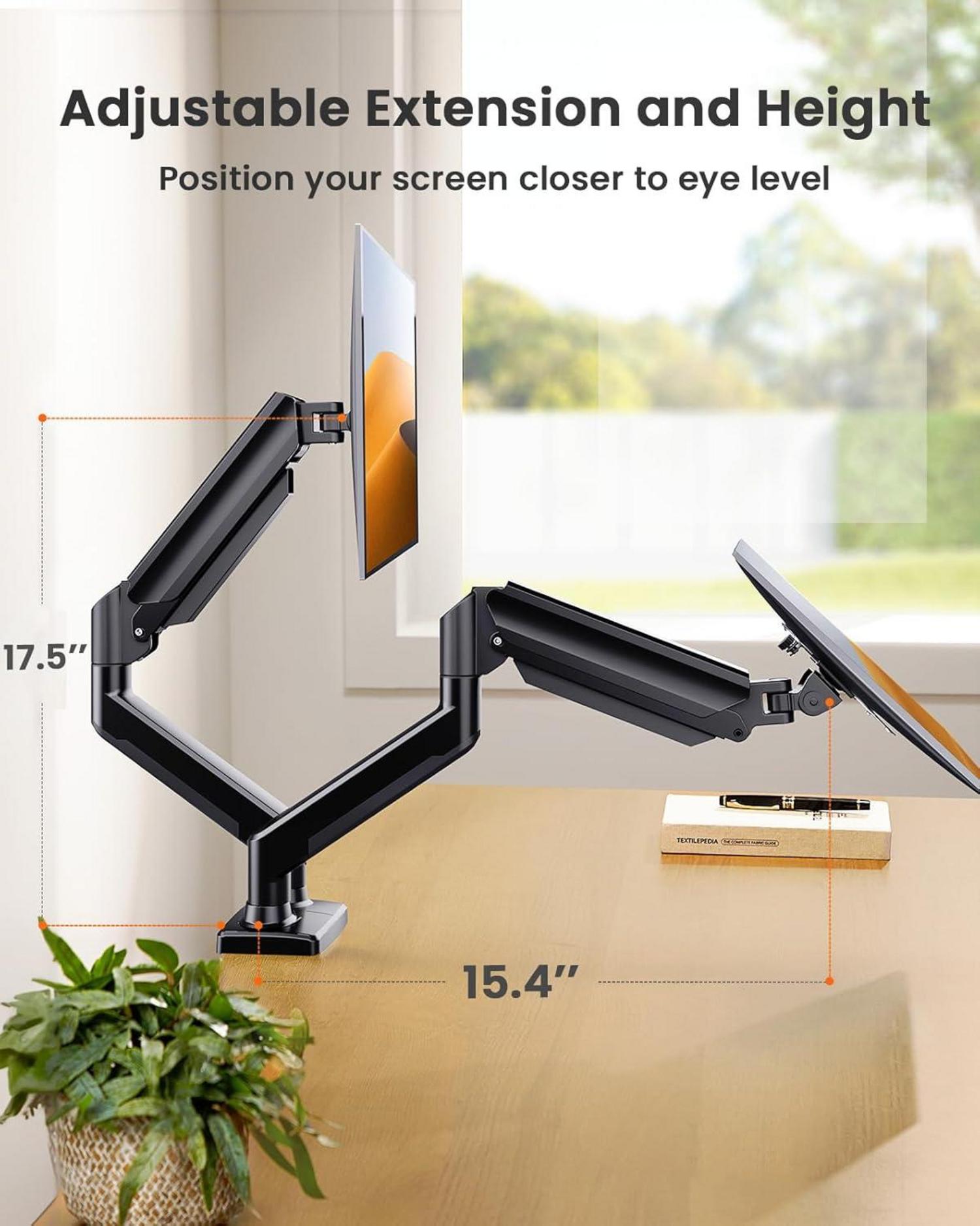 ErGear Dual Monitor Halterung für 17-32 Zoll Bildschirme VESA 75/100