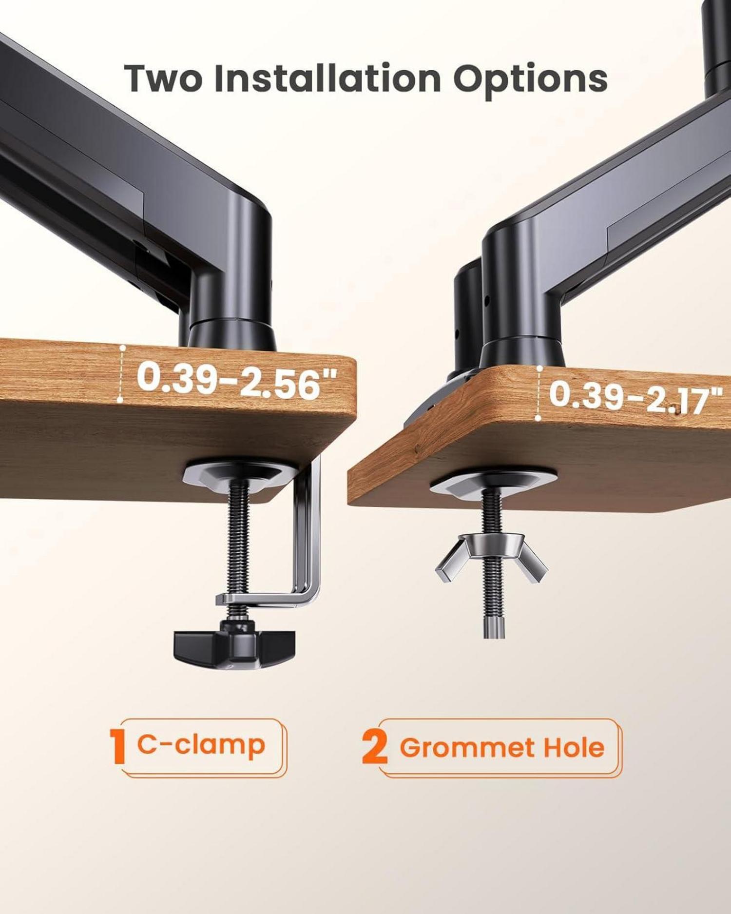 ErGear Dual Monitor Halterung für 17-32 Zoll Bildschirme VESA 75/100