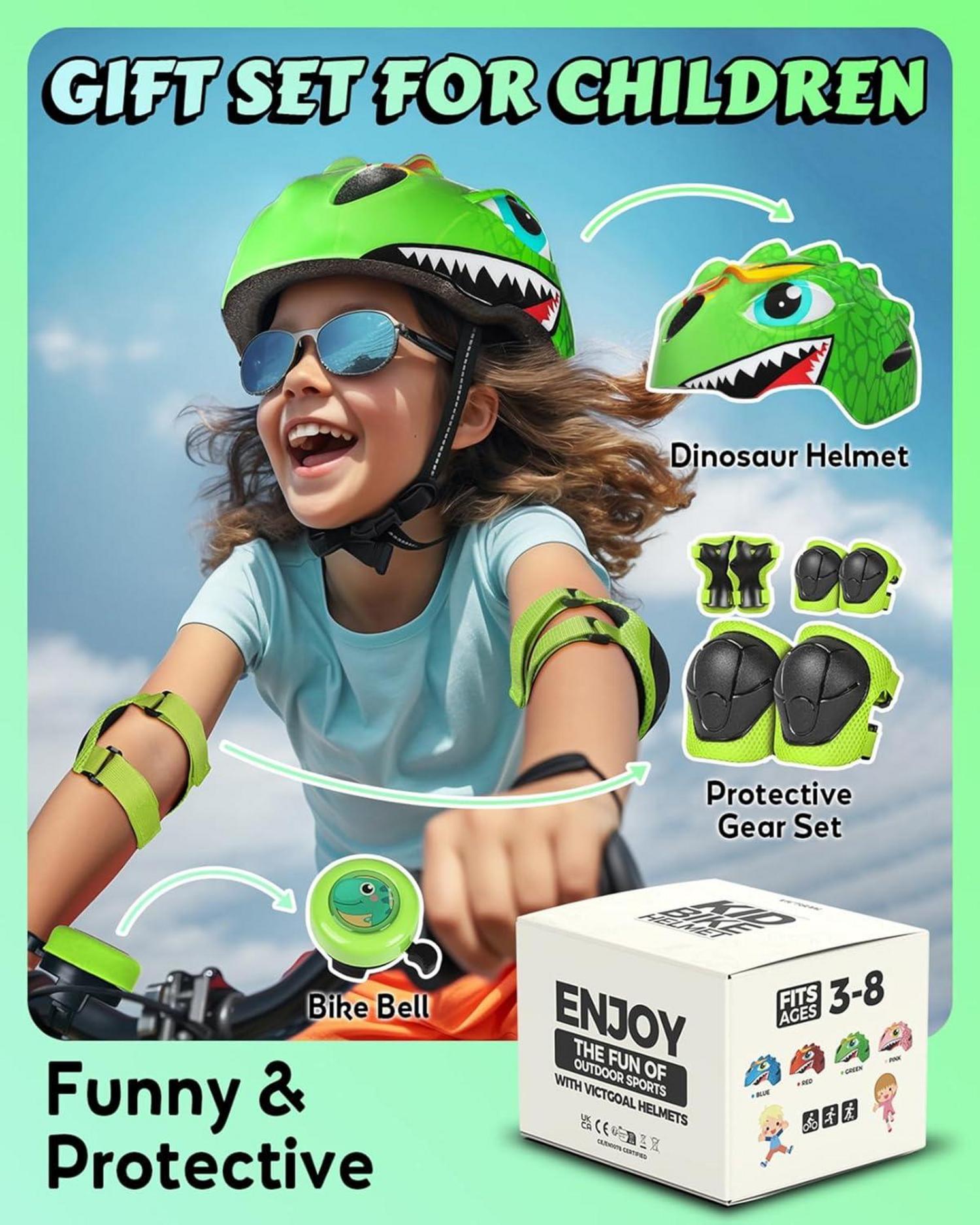 Kinder Fahrradhelm Cartoon 3D Gestaltet Skateboard Rollschuh