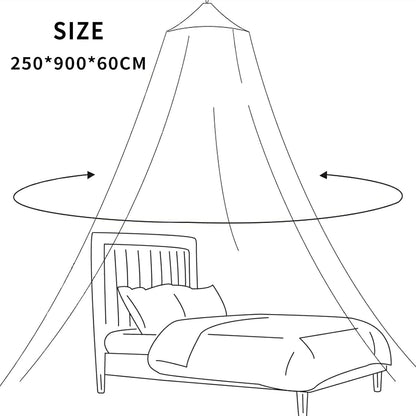 Moskitonetz Doppelbett in weiß, Mückennetz für Reise und Camping