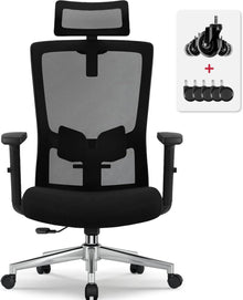 Ergonomischer Bürostuhl Verstellbar 150 kg, Drehstuhl mit
