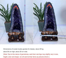 Große Amethyst-Geode Cluster Heilsteine Reiki Deko 61lbs