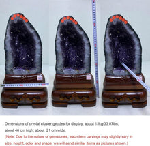 DECORN Große Amethyst-Geode für Reiki & Meditation, 33lbs