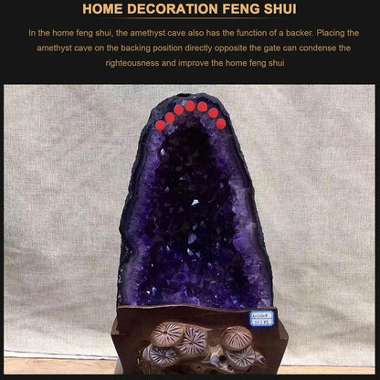 Große Amethyst-Naturkristall-Cluster-Exemplar, Roher Amethyst, Echte