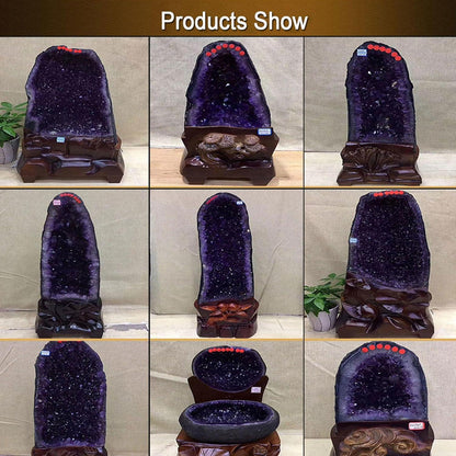 Große Amethyst Geode Naturkristall Cluster 33lbs Reiki Meditation