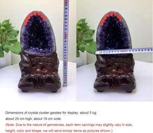 Große Amethyst-Geode Naturkristall Cluster 11lbs für Reiki