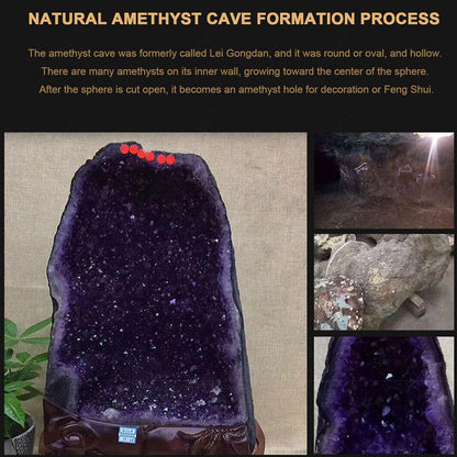 Große Amethyst-Geode Cluster für Reiki & Chakra-Heilung
