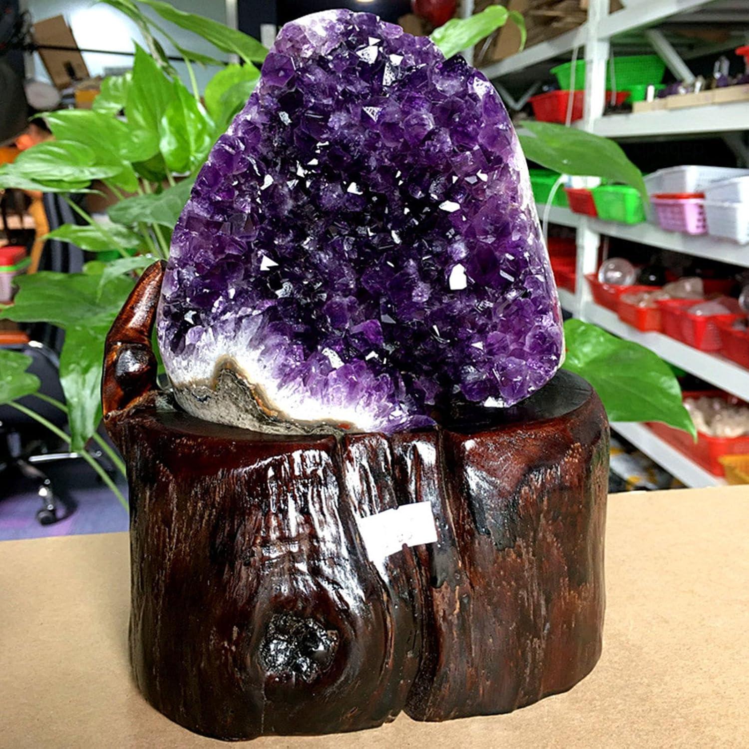 Natürlicher Amethyst-Cluster-Exemplarstein für Heimdekoration 6.6lbs