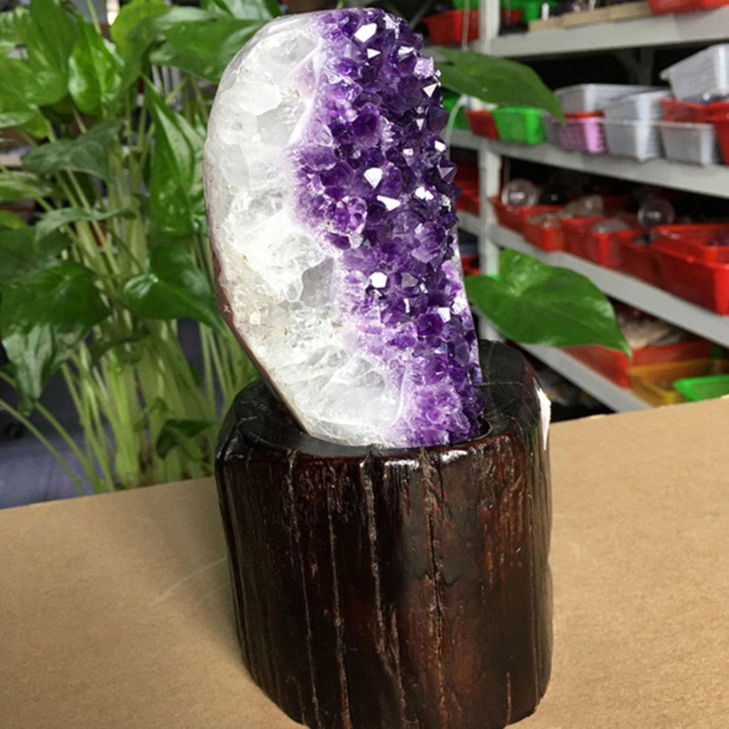 Natürlicher Amethyst-Cluster-Exemplarstein für Heimdekoration und Heilsteine