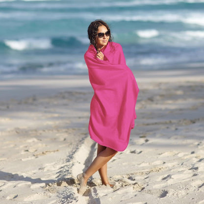 Linlook Microfaser Strandtuch Groß Schnelltrocknend 200x100 Rose