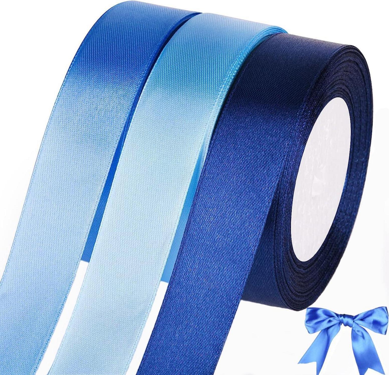 Blauen Satinband 66m 20mm Breite für Geschenkverpackung