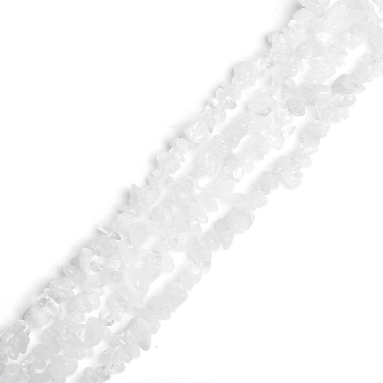 400pcs Klarer Quarz Kristalle Perlen 5-8mm für DIY Schmuck