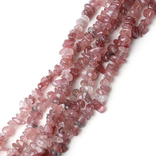 400x Erdbeerquarz Kristall Perlen Armband Halskette Ohrringe