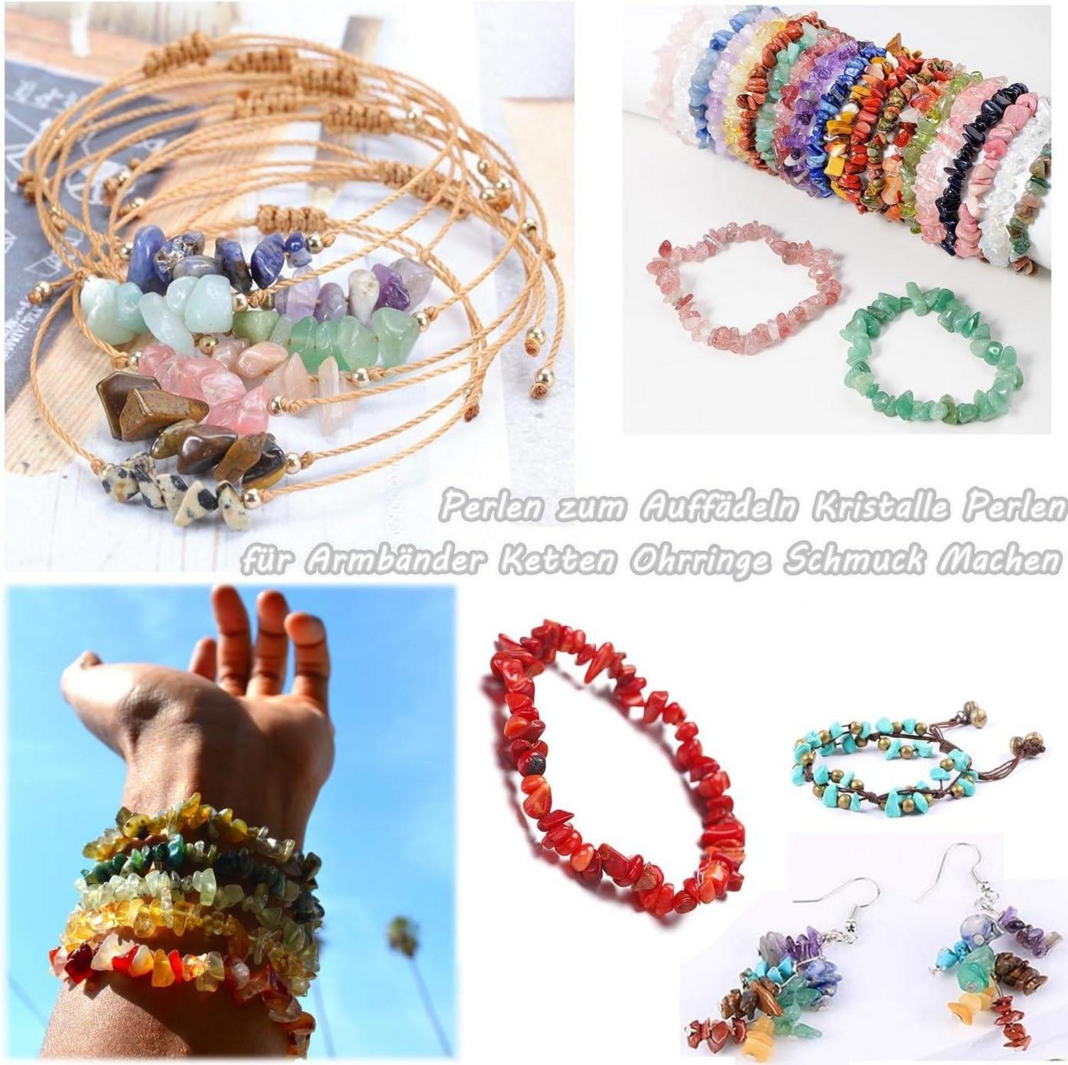 400 stücke Kristall Perlen Set - Opal Steine für Armband Ketten Ohrringe