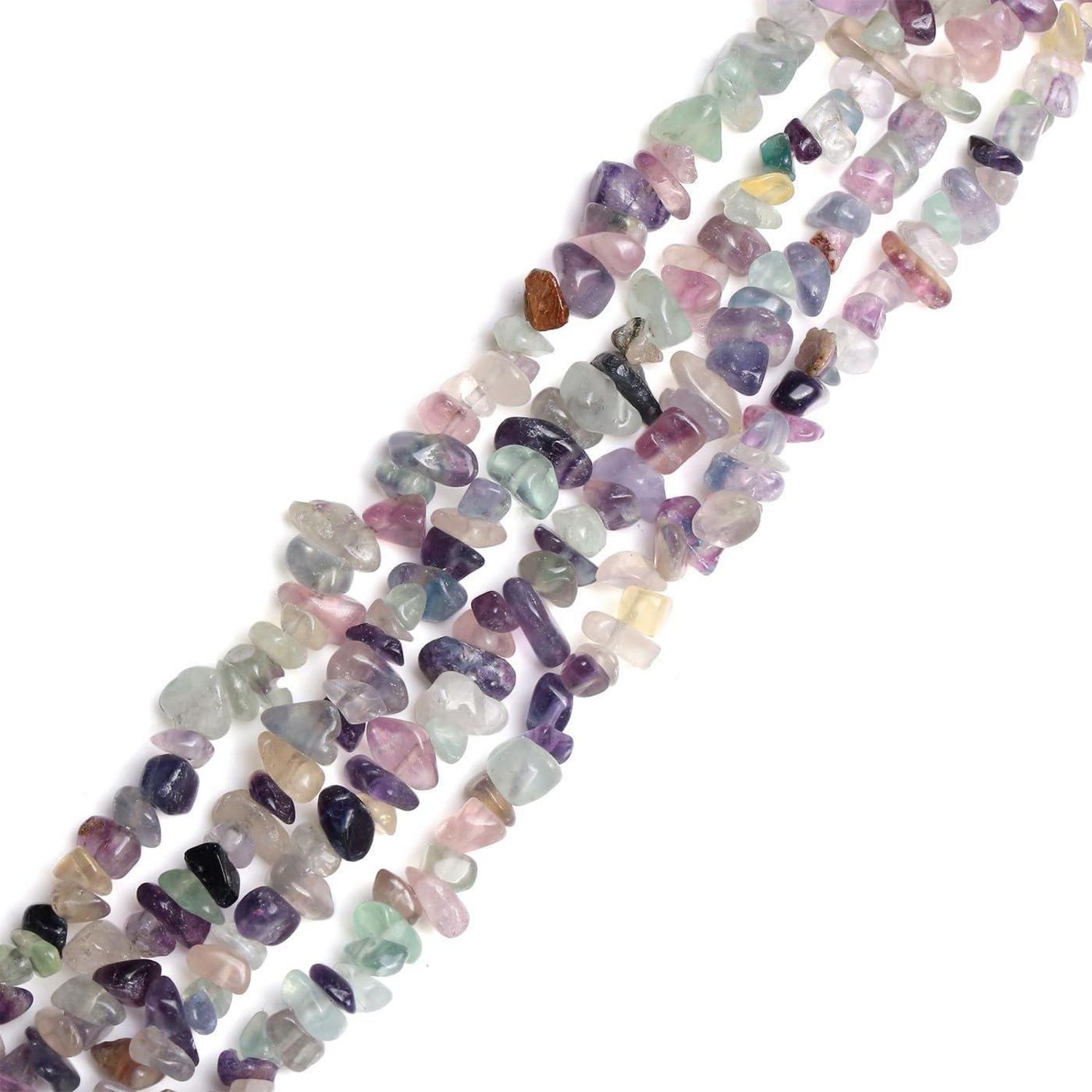 XIANNVXI Fluorit 400pcs Kristalle Perlen Auffädeln Crafting