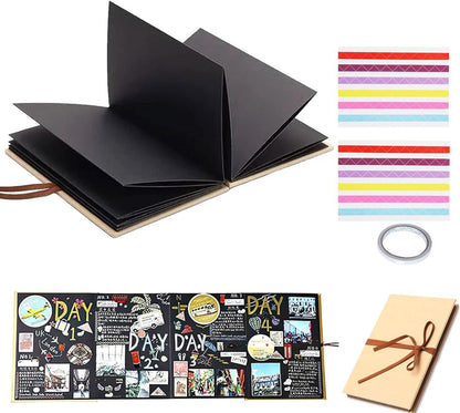 Fotoalbum zum Selbstgestalten 8 inch Schwarzes DIY Scrapbook