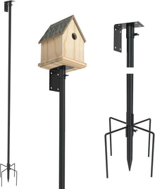 Verstellbares Vogelhaus-Stangenhalterungsset mit 203 cm Höhe & 5
