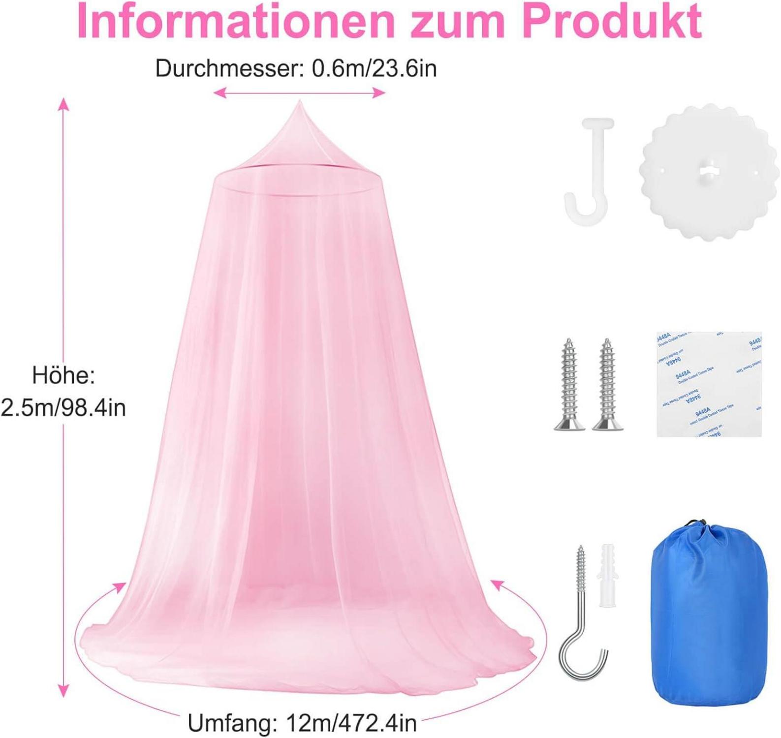 VEVOQIM Moskitonetz Bett Doppelbett Einzelbett himmelbett