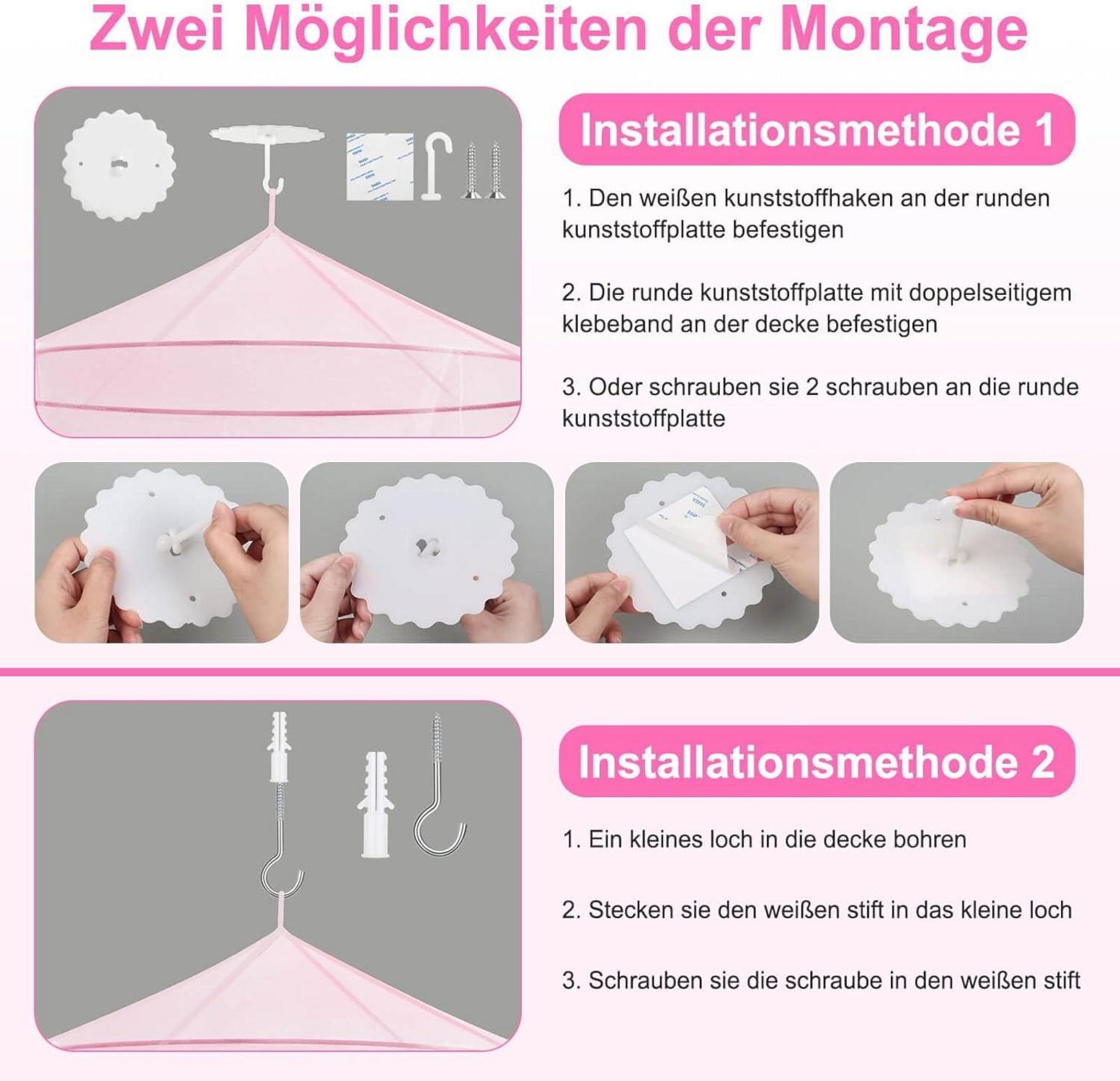 Moskitonetz Bett weiß Doppelbett Einzelbett Betthimmel Reise