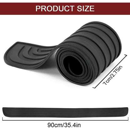 Stoßstangenschutz Gummi Anti-Kratz 90CM*7CM Schwarz