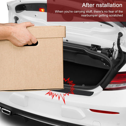 Stoßstangenschutz Gummi Anti-Kratz 90CM*7CM Schwarz